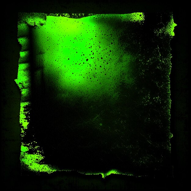Old paper texture black and Neon Yellow Green background