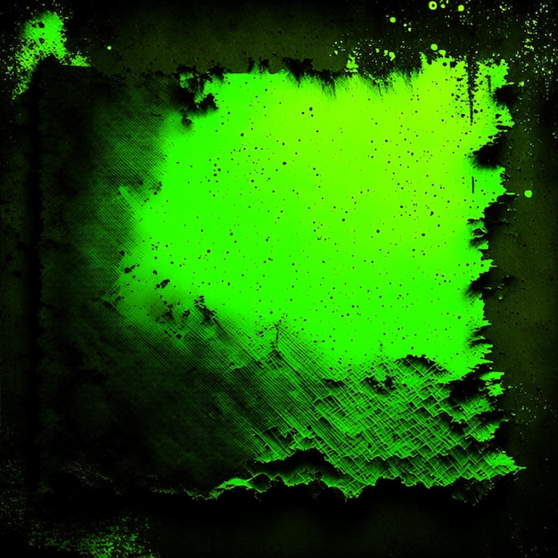 Old paper texture black and Neon Yellow Green background