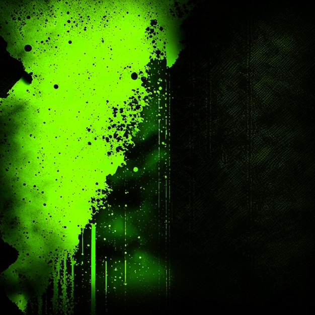 Old paper texture black and Neon Yellow Green background