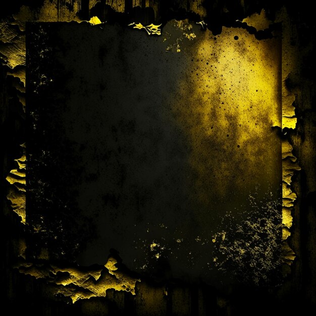 Old paper texture black and Roughly gold painted background