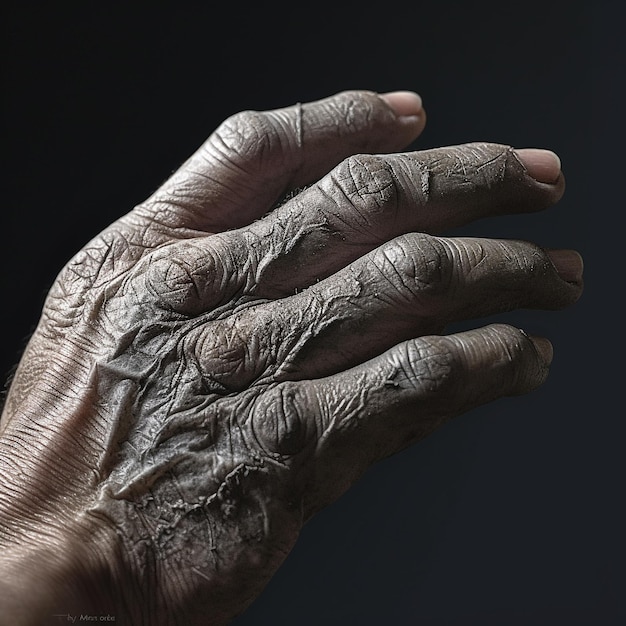 Old people hand