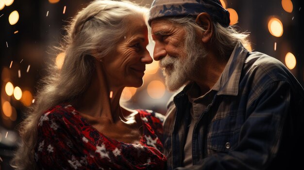 Old people in love