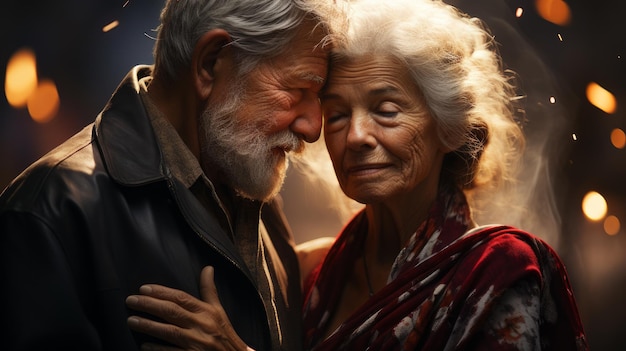 Old people in love