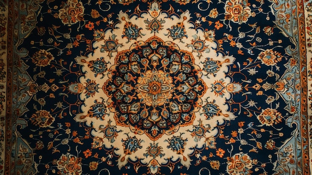 Old Persian carpet with pattern