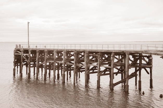 Old Pier at Trefor Caernarfon Wales UK