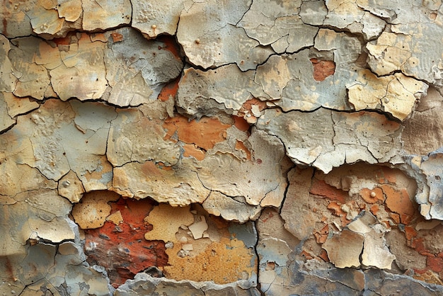 Old plaster wall with cracks and texture