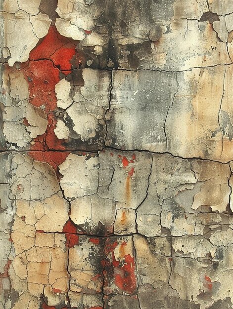 Old plaster wall with cracks and texture