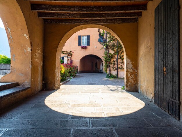 Old porch in mandello del lario