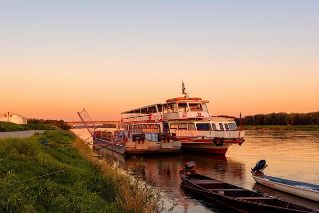 Photo the old port a marina in sandomierz poland