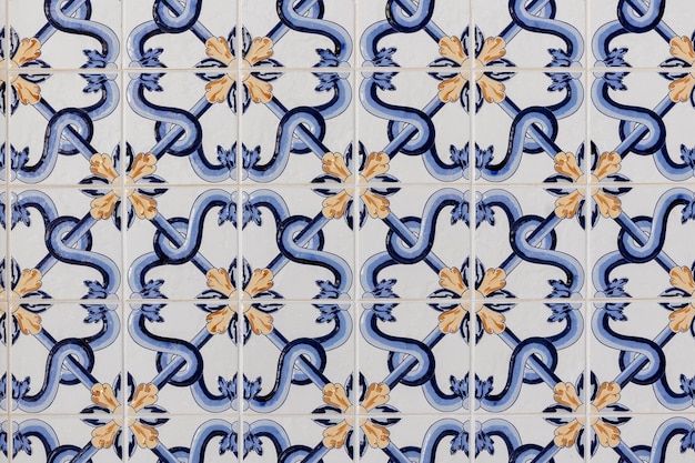 Photo old portuguese azulejo tiles