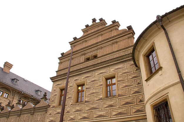 Old Prague city view old buildings