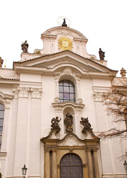 Photo old prague city view old buildings