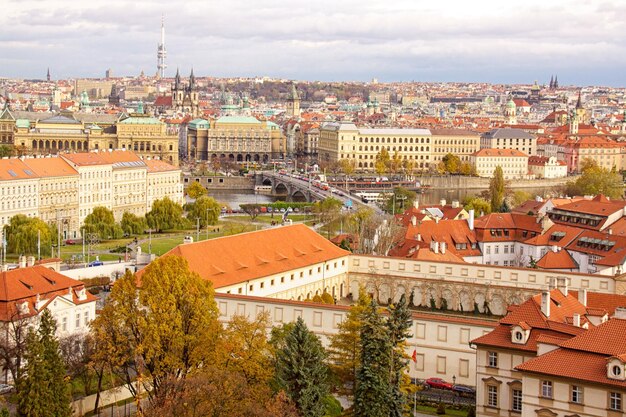 Old Prague city view