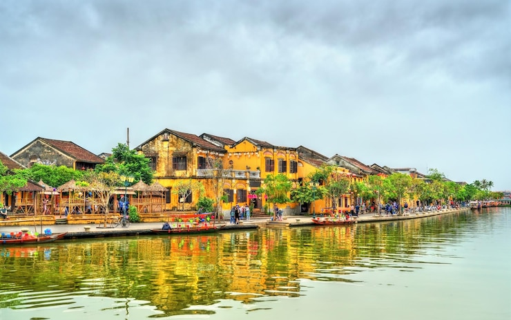 Photo old quarter of hoi an town unesco world heritage in vietnam