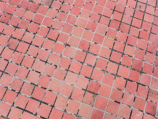 Old red brick floor texture background