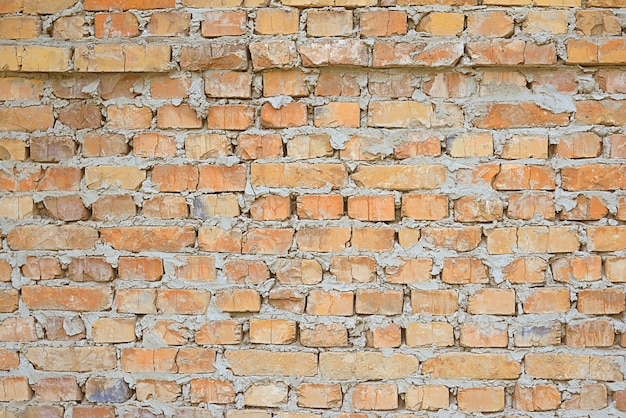 Old red brick wall background texture