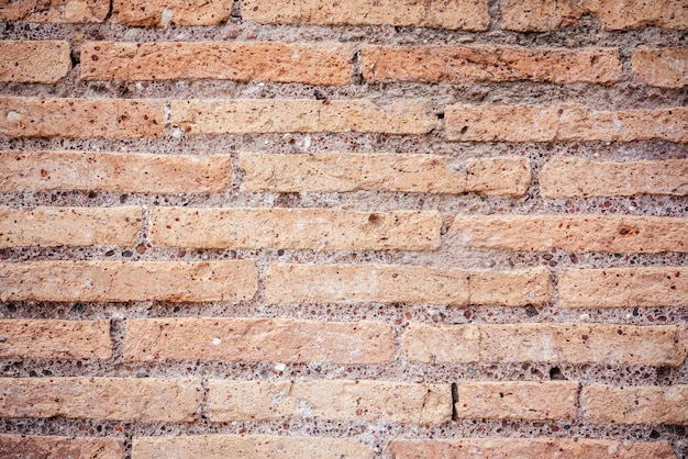 An old red brick wall background