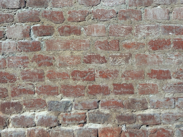 Old red brick wall background