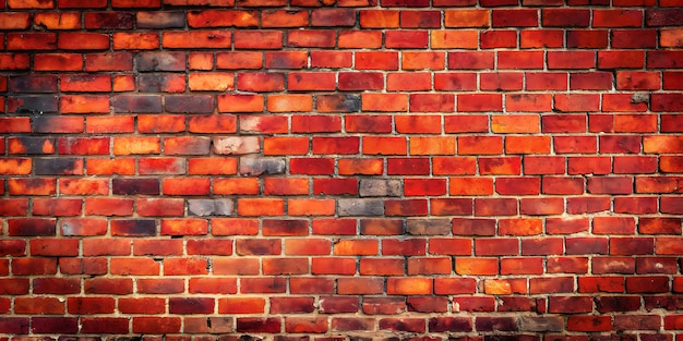 Old and Red Brick Wall Background