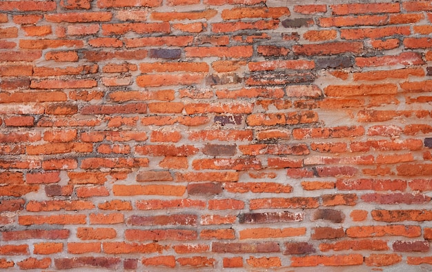 Old Red brick wall. Grunge Background