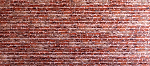 Old red brick wall grunge vintage texture background 3d rendering