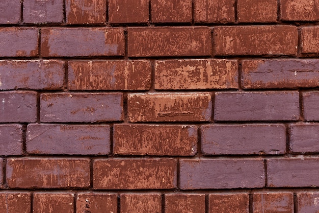 Old red brick wall, rustic texture