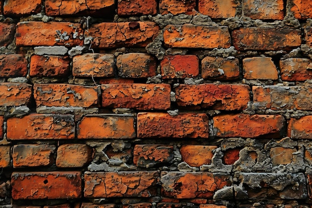 Old red brick wall texture Abstract background for design with copy space