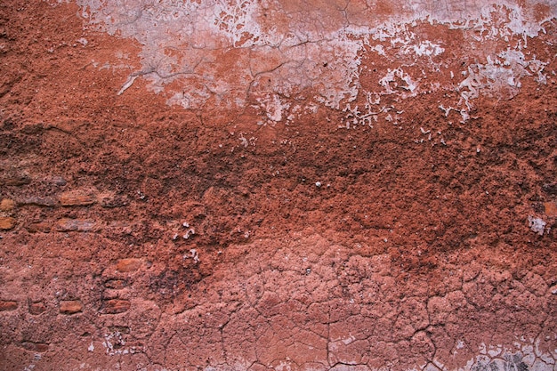 Old red brick wall texture background Grunge cement surface