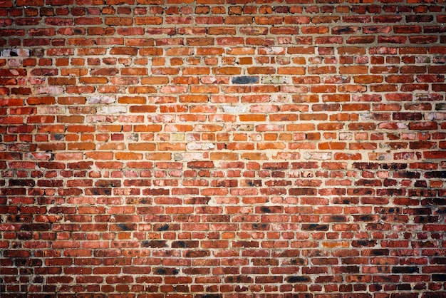 old red brick wall texture background