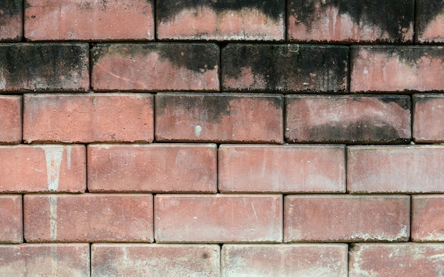 Old red brick wall texture background