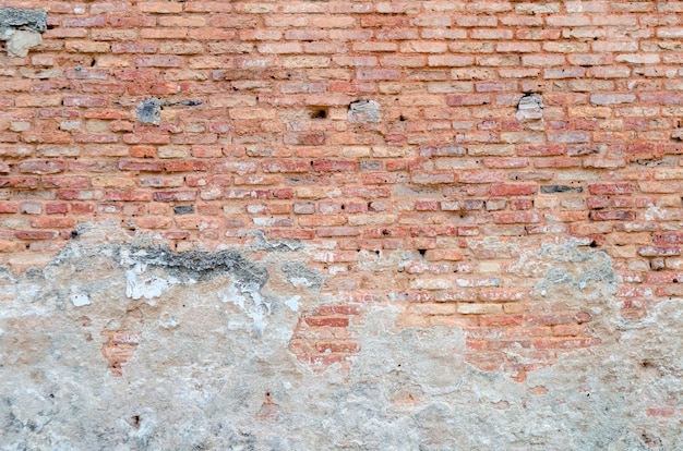 old red brick wall texture background