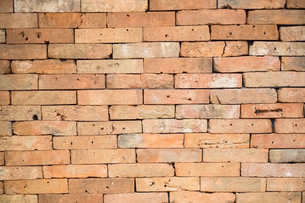 Old red brick wall texture background 