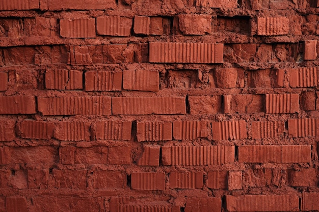 Old red brick wall texture. Grunge background