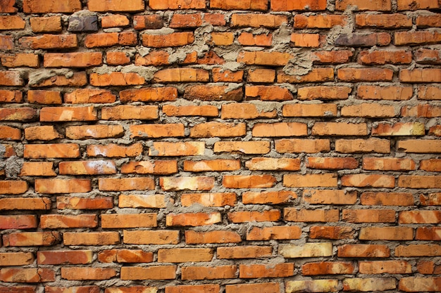 Old red brick wall texture