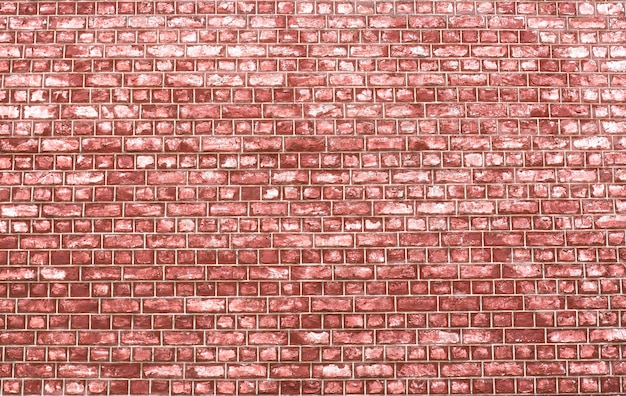 Old red bricks in the wall.Texture background.