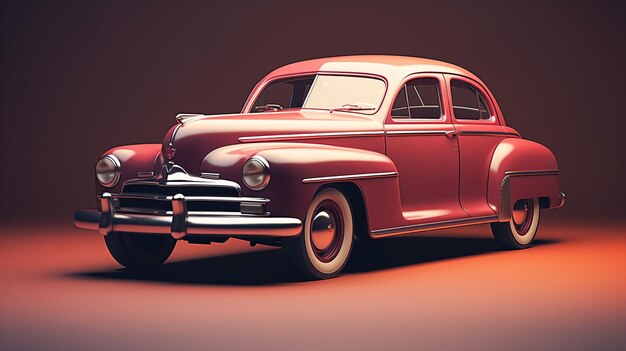 Photo old retro car timehonored symbol