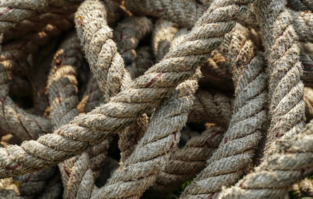 old rope texture stacked as background