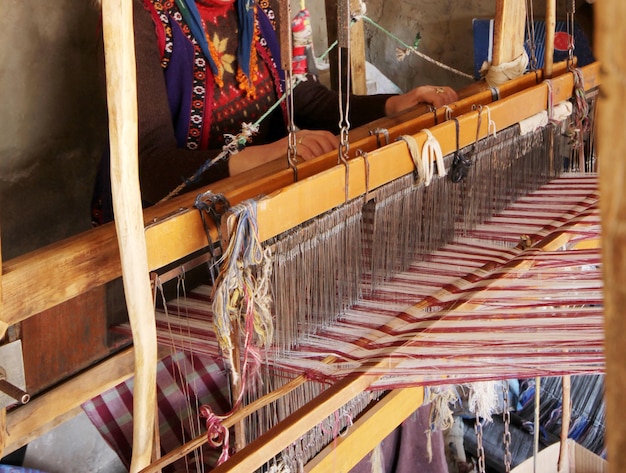 old rug loom