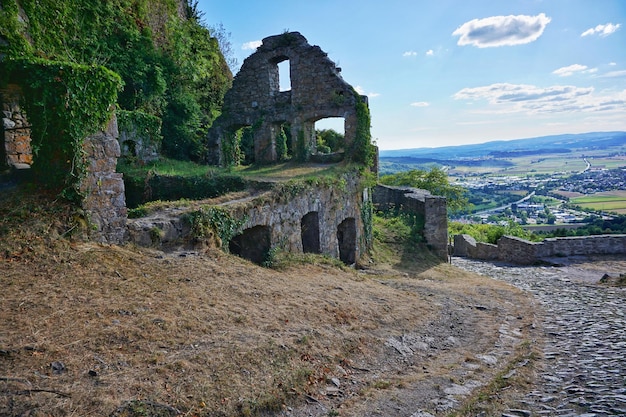 Old ruin building against sky