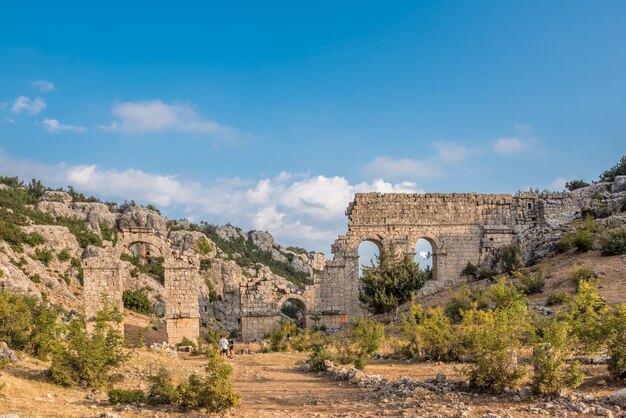 Old ruins against sky