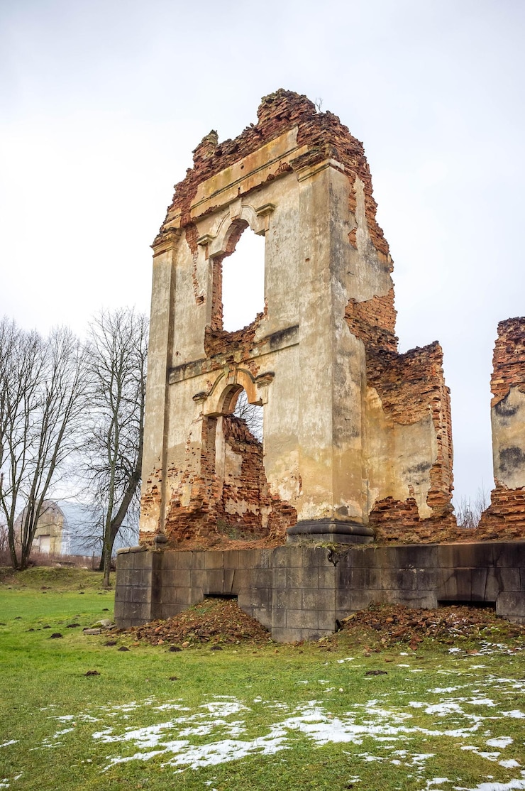 Photo old ruins of building