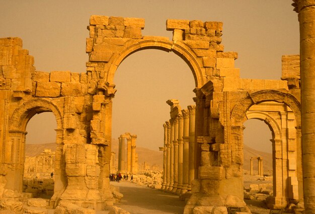 Old ruins at desert