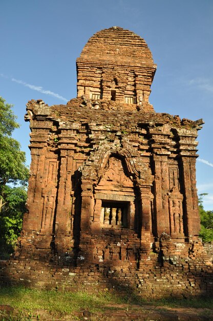 Foto vecchie rovine del tempio