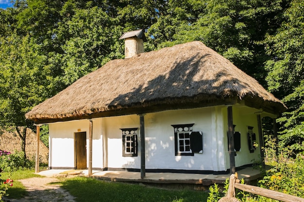 Old rural house in the summer season