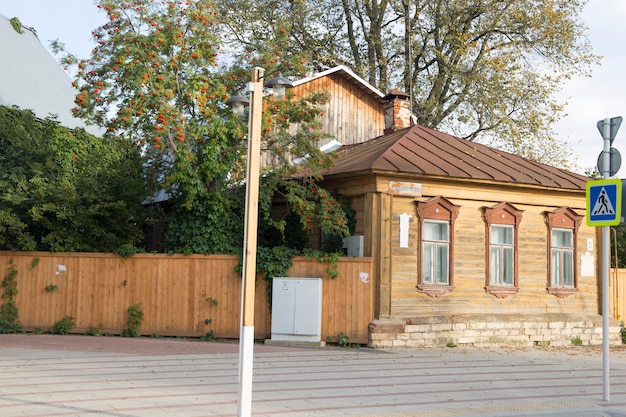 The old Russian wooden House