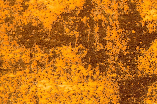 Old rust on metal wall