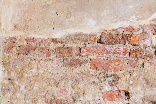 old rustic brick wall texture background