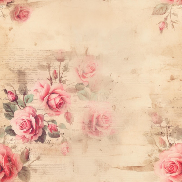 Old Rustic Paper Textures and Distressed Vintage Background AI Generated