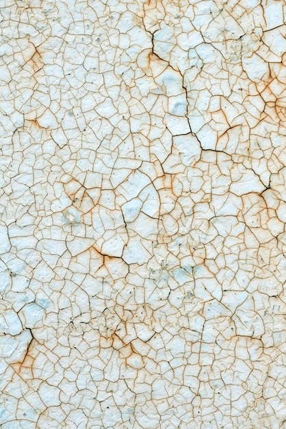 Old rusty cracked white paint background texture