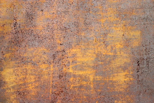 Old rusty flat metal surface